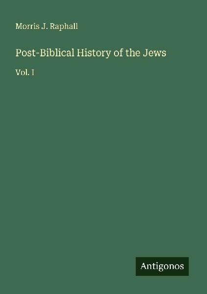 Post-Biblical History of the Jews