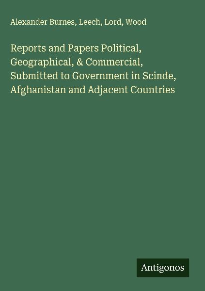 Reports and Papers Political, Geographical, & Commercial, ...