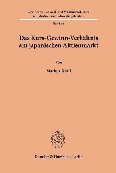 Das Kurs-Gewinn-Verhältnis am japanischen Aktienmarkt.