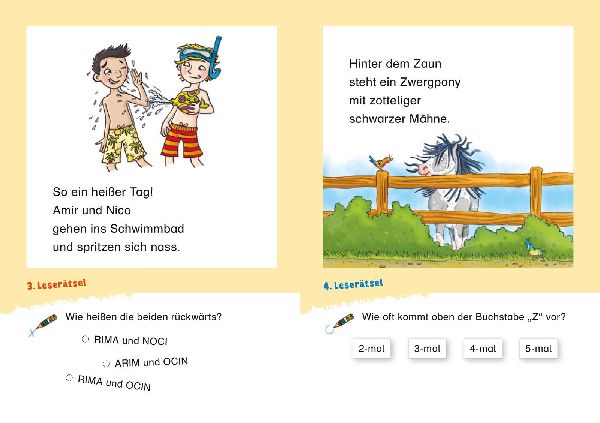 Duden Leseprofi - Witzige Leserätsel zum Schulstart - Pferde und Freundschaft, 1. Klasse