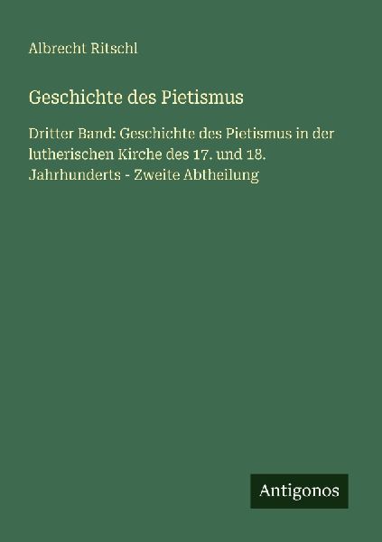 Geschichte des Pietismus