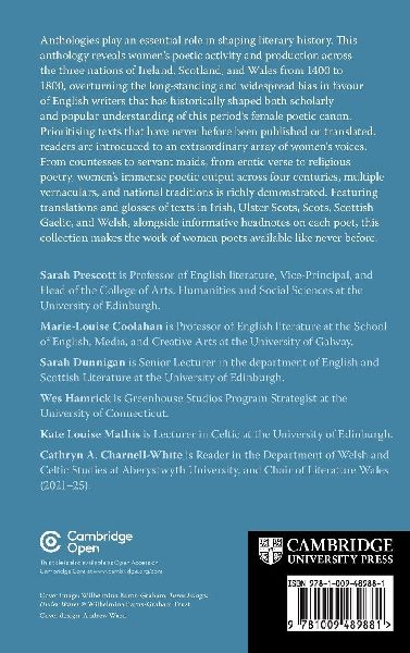 Women's Poetry from Ireland, Scotland, and Wales, 1400-1800
