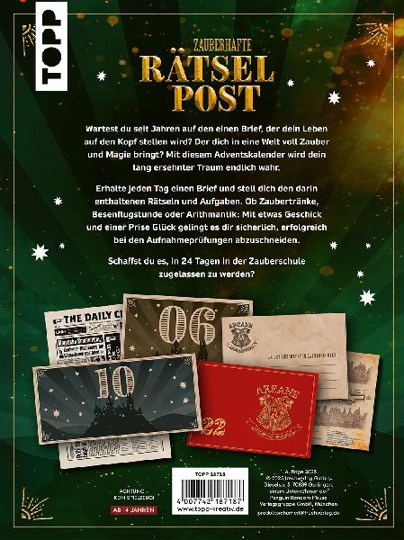 Zauberhafte Rätselpost: Der inoffizielle Potter-Fan Adventskalender