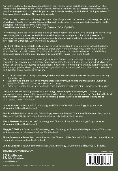 Criminology, Crime and Justice in Ireland