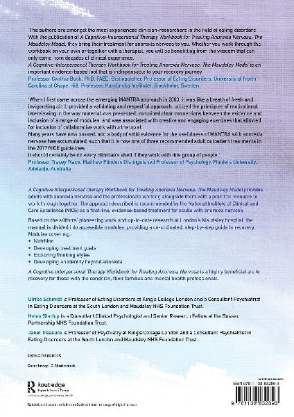 A Cognitive-Interpersonal Therapy Workbook for Treating Anorexia Nervosa