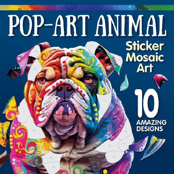 Pop-Art Animal Sticker Mosaic Art