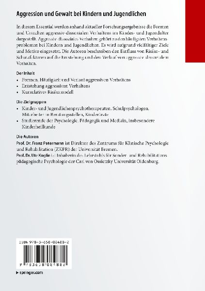 Aggression und Gewalt bei Kindern und Jugendlichen