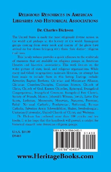 Religious Resources in American Libraries and Historical Associations