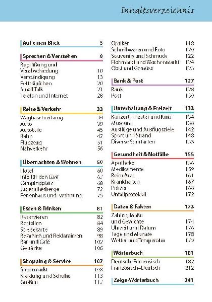Sprachführer Französisch für die Reise