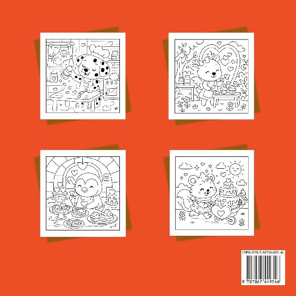 Magical Love Bakery - Valentine Coloring Book