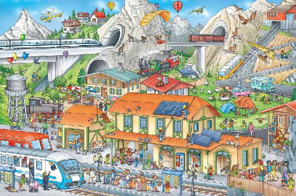 My Big Wimmelbook(r)?All Aboard the Train!