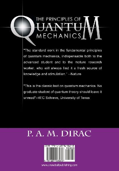 The Principles of Quantum Mechanics