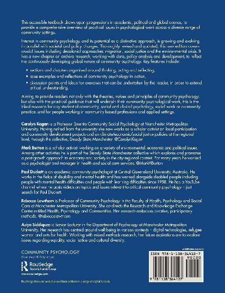 Critical Community Psychology