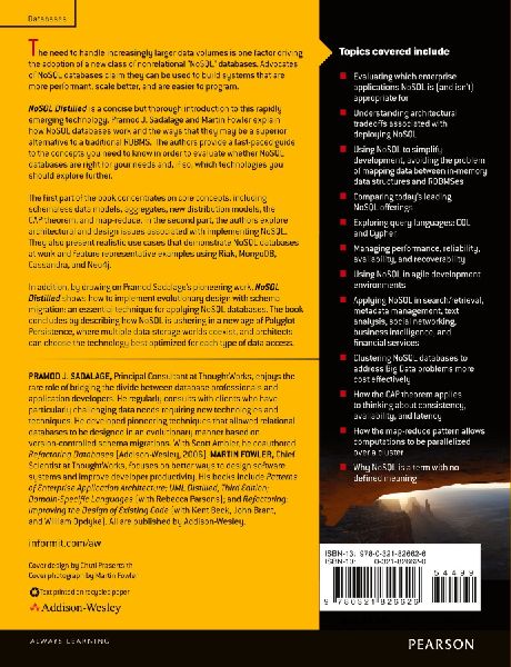 NoSQL Distilled: A Brief Guide to the Emerging World of Polyglot Persistence