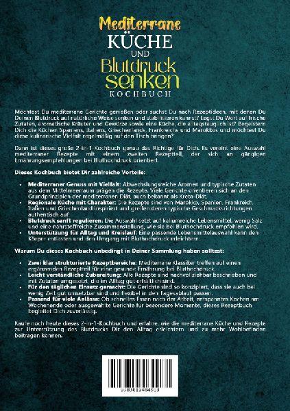 Mediterrane Küche und Blutdruck senken Kochbuch