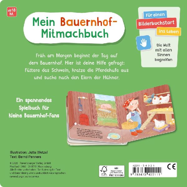 Fahr mit dem Traktor! Mein Bauernhof-Mitmachbuch