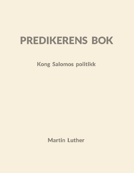 Predikerens bok