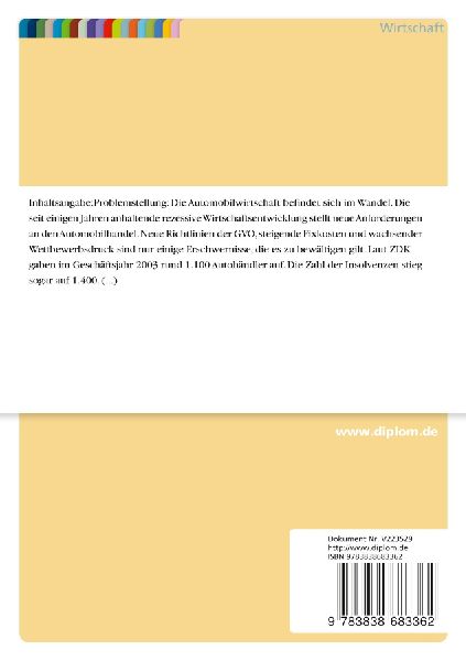 Erarbeitung eines Marketingkonzeptes für ein Autohaus
