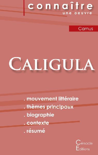 Fiche de lecture Caligula de Albert Camus (Analyse littéraire...
