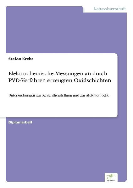 Elektrochemische Messungen an durch PVD-Verfahren erzeugten Ox...