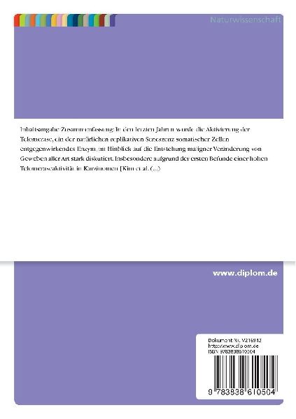 Untersuchungen zur Expression der Telomeraseuntereinheiten hTERC und hTERT in normalen und neoplastischem Nierengewebe