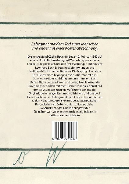Aktenzeichen 1 KL-So 59/42: Die Ermittlungsakte Cäzilie Bauer