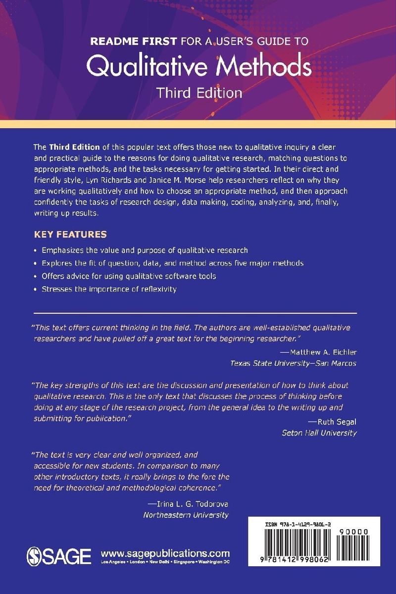 README FIRST for a User's Guide to Qualitative Methods
