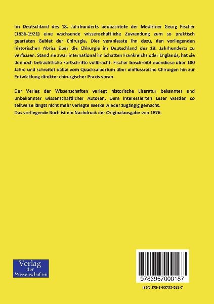 Chirurgie vor 100 Jahren