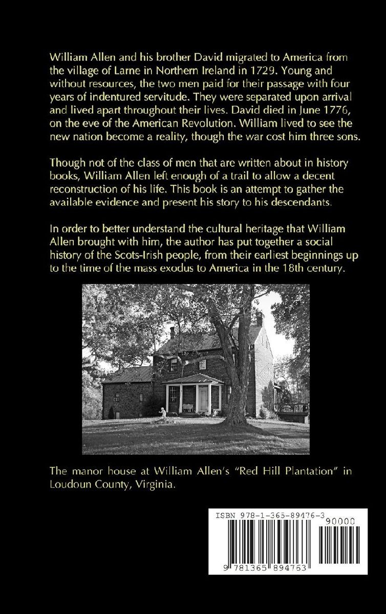 Reconstructing William Allen 1711-1799 (Revised)