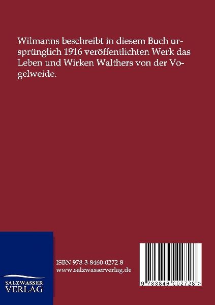 Leben und Dichten Walthers von der Vogelweide