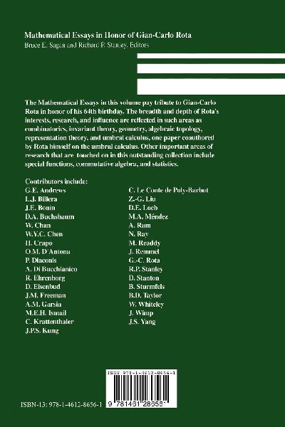 Mathematical Essays in honor of Gian-Carlo Rota