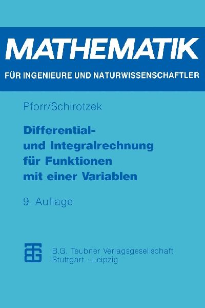 Differential- und Integralrechnung für Funktionen mit einer V...
