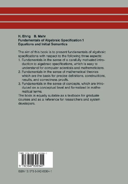 Fundamentals of Algebraic Specification 1