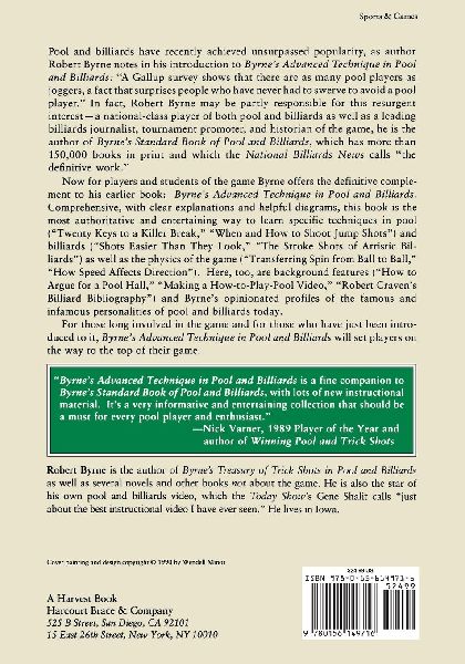Byrne's Advanced Technique in Pool and Billiards