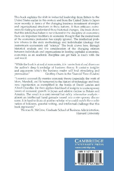 Business Organization and the Myth of the Market Economy