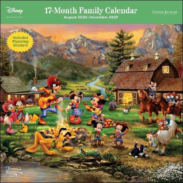 Disney Dreams by Thomas Kinkade Studios 17-Month 2026-2027 Fam...