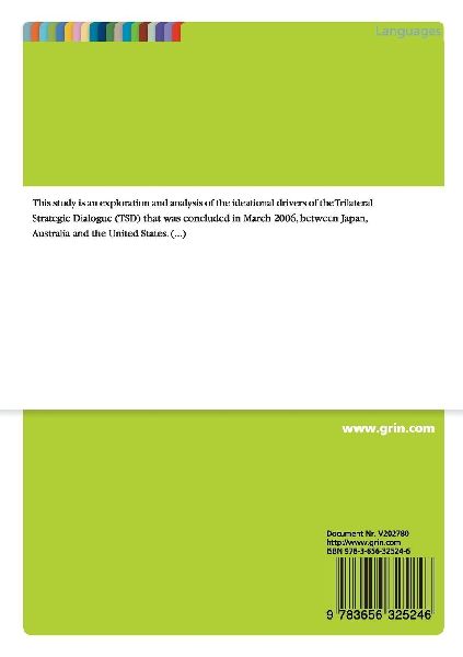 Collective Identity in Japan´s Security Relations: The Case of the Trilateral Strategic Dialogue