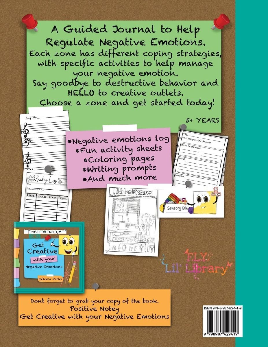 Positive Notey Managing My Negative Emotions Journal
