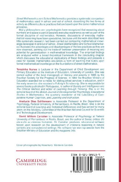 Street Mathematics and School Mathematics