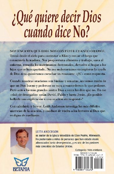La Cuando Dios Dice No = When God Says No