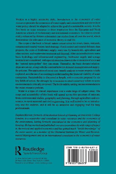 Introduction To The Economics Of Water Resources
