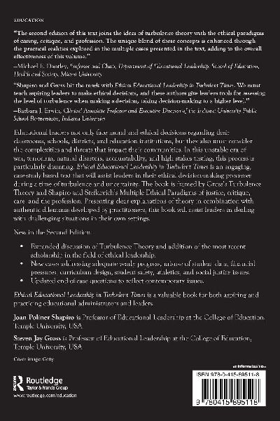 Ethical Educational Leadership in Turbulent Times
