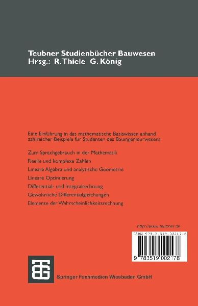 Grundkurs Mathematik für Bauingenieure