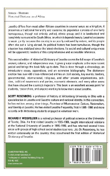 Historical Dictionary of Lesotho