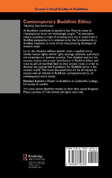 Contemporary Buddhist Ethics
