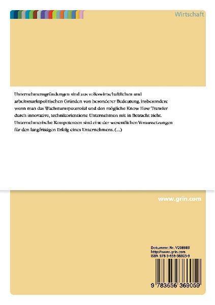 Entrepreneurship Education in technischen Studienrichtungen