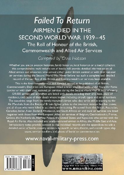 FAILED TO RETURN (Part One Introduction and Appendices)