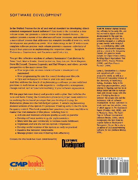 The Unified Process Construction Phase