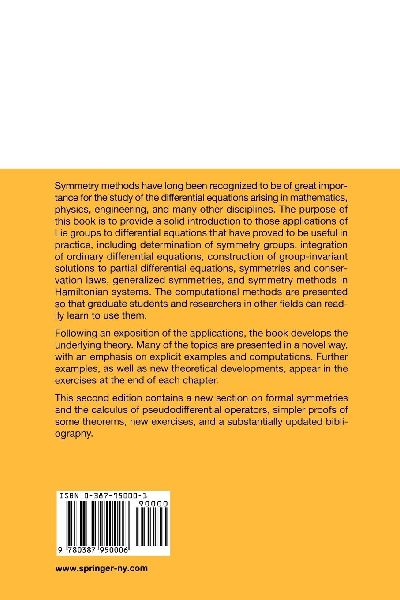 Applications of Lie Groups to Differential Equations