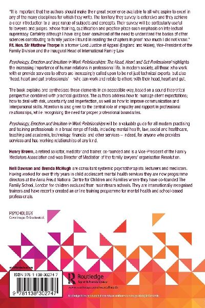Psychology, Emotion and Intuition in Work Relationships